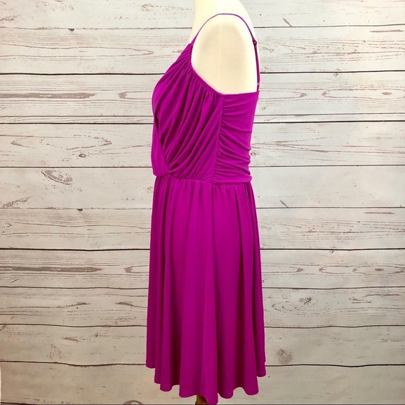 Victoria’s Secret Fuchsia Magenta Surplice Dress - Picture 4 of 5